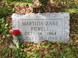 Martitia Zane <I>Schulken</I> Powell 