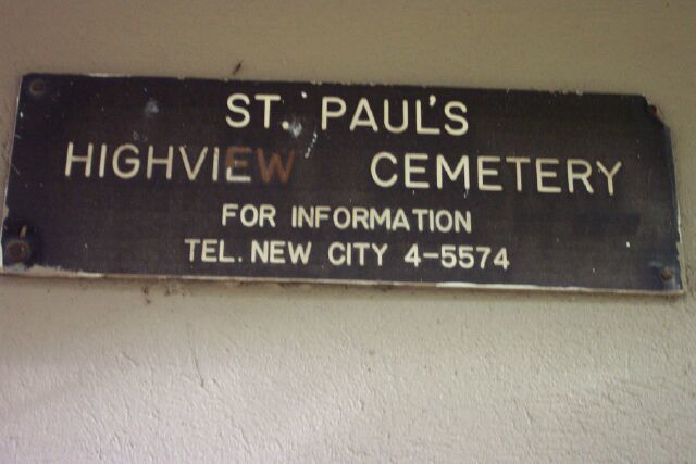 Saint Pauls Highview Cemetery