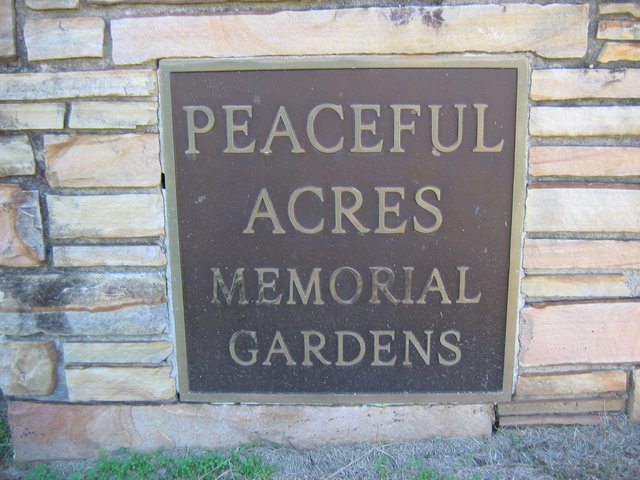Peaceful Acres Memorial Gardens