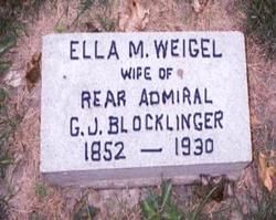  Ella M. <I>Weigel</I> Blocklinger