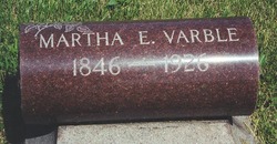  Martha Elizabeth <I>King</I> Varble