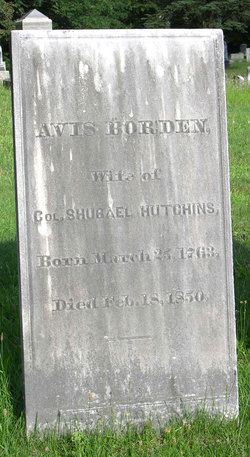  Avis <I>Borden</I> Hutchins
