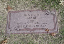 Mary Coates Highsmith (1895-1991) - Mémorial Find a Grave