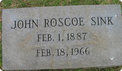 John Roscoe Sink (1887-1966) - Find A Grave Memorial