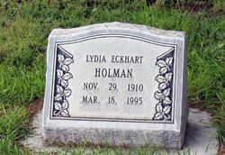  Lydia <I>Eckhart</I> Holman