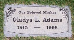  Gladys Louise <I>McCain</I> Adams