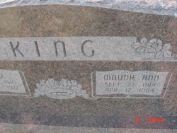Maudie Ann McFarland King (1914-1984)