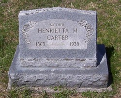  Henrietta “Sis” <I>Miller</I> Carter