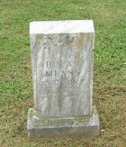Bulah Means (1907-1927) - Find A Grave Memorial