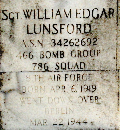Sgt William Edgar Lunsford