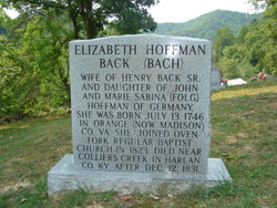  Elizabeth <I>Huffman</I> Back