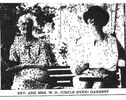 Rev William Dyke “Uncle Dyke” Garrett