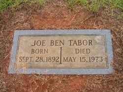 Joe Ben Tabor (1892-1973)