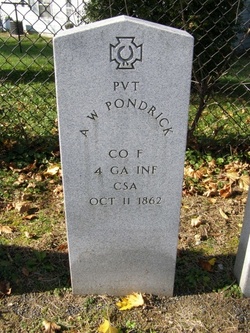 Pvt A. W. Pondrick