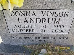 Donna Vinson Landrum (1953-2000)