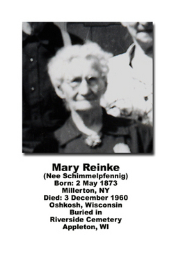  Mary <I>Schimmelpfennig</I> Reinke