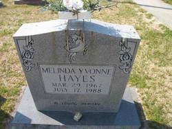  Melinda Yvonne Hayes