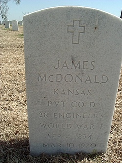 Pvt James Edward McDonald
