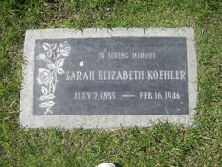  Sarah Elizabeth <I>Stewart</I> Koehler