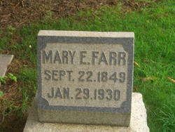  Mary Elizabeth <I>Eggleston</I> Farr