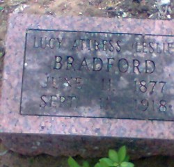 Lucy Attress Leslie Bradford (1877-1918)
