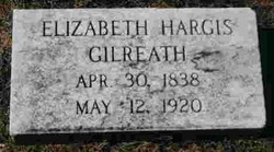  Elizabeth Martha <I>Hargis</I> Gilreath