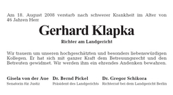  Gerhard Klapka