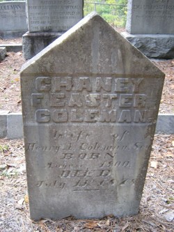 Chaney Feaster Coleman (1800-1878)