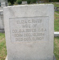  Eliza Caroline <I>Townes</I> Rives