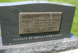 PFC Duane Donald Lindley (1926-1984)