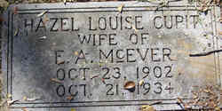 Hazel Louise Cupit McEver (1902-1934)