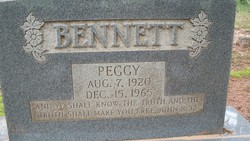  Erma Lee “Peggy” <I>Brents</I> Bennett
