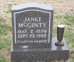  Janet <I>McLanachan</I> McGinty