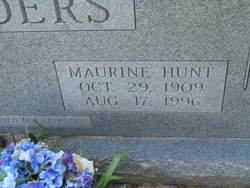  Maurine <I>Hunt</I> Sanders