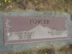  Mary Lucille <I>Hobbs</I> Fowler