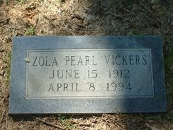  Zola Pearl <I>Vickers</I> Seward