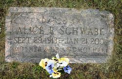 Alice Elizabeth Bridge Schwabe (1913-2001): homenaje de Find a Grave