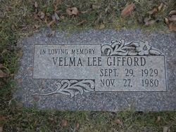  Velma Lee <I>Albright</I> Gifford