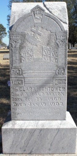  Clara L “Clell” <I>Barton</I> Hightower