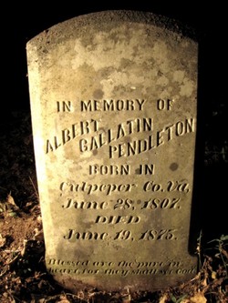  Albert Gallatin Pendleton