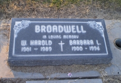  Barbara Emma Lucille <I>Laird</I> Broadwell