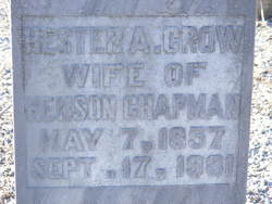 Hester Angelina Crow Chapman (1857-1931)