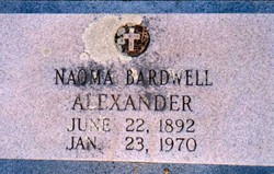  Naoma Amanda <I>Bardwell</I> Alexander