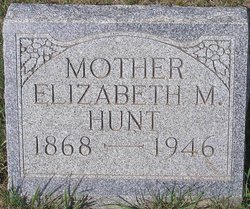  Elizabeth M <I>Steele</I> Hunt