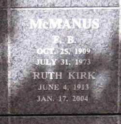  Ruth <I>Kirk</I> McManus