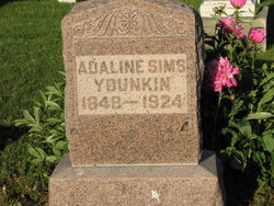  Hellen Mary Adaline “Adaline” <I>Sims</I> Younkin