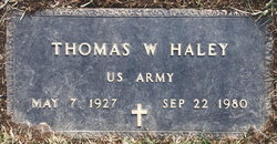  Thomas W. Haley