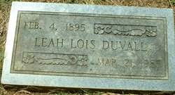 Leah Lois <I>Richardson</I> Duvall