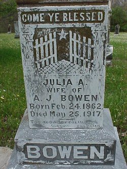  Julia A. <I>Summers</I> Bowen