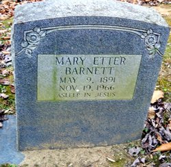  Mary Etter Barnett